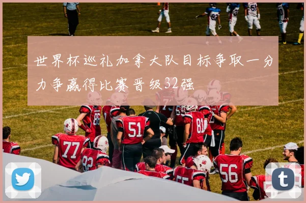 世界杯巡礼加拿大队目标争取一分力争赢得比赛晋级32强